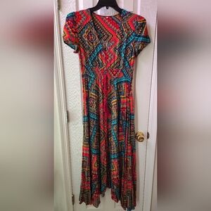 **BLACK FRIDAY SALE**SHEIN Multi-Color V-Neck Maxi Dress
